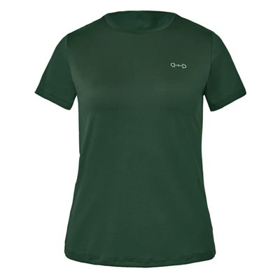 HORZE TABITHA LIGHTWEIGHT SUMMER T-SHIRT W / BIT HUNTER GREEN 6