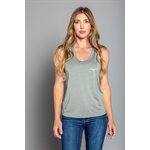 KIMES RANCH TECH TANK TOP LADIES GREY LARGE