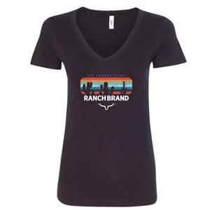 CHANDAIL M / C RANCH BRAND CACTUS FEMME NOIR / MULTICOLOR MEDIUM