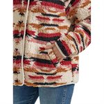 WRANGLER SHERPA PULLOVER WOMEN AZTEC RASPBERRY SZ.L