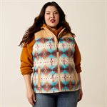 ARIAT VEST REAL CRIUS INSULATED WOMEN'S SERRANO SOUTHWEST PRINT XSMALL