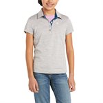 YOUTH LAGUNA SS POLO HEATHER GREY SMALL