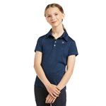 ARIAT YOUTH LAGUNA SS POLO NAVY MEDIUM / 10