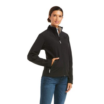 MANTEAU ARIAT NEW TEAM SOFTSHELL JACKET NOIR LOGO NOIR SMALL