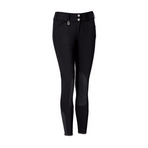 PANT PIKEUR CIARA KNEE PATCH NOIR