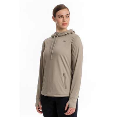 HOSEWARE TECHNICAL HOODED FLEECE MISTY GREY XSMALL