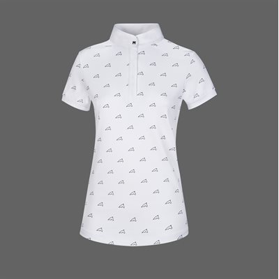 CHEMISE EQUILINE PLUM BLANCHE AVEC CHEVAUX MARINE XS