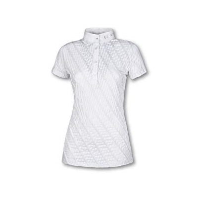 EQUILINE WHITE COMPETITION SHIRT MAUVE SMALL 