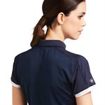 CHANDAIL ARIAT POLO BANDERA SS 1 / 4 ZIP NAVY / BLANC LARGE