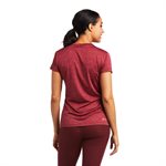 WOMENS ARIAT LAGUNA SS BASELAYER ZINFANDEL LARGE