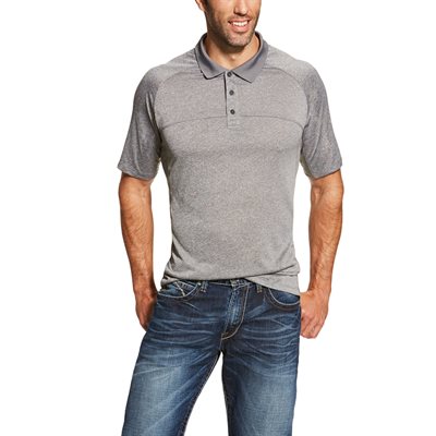 MEN'S CHARGER POLO JETTY GREY MED.