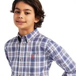 BOYS PRO DIEGO CLASSIC LONG SLEEVE SHIRT BLUE INDIGO SMALL