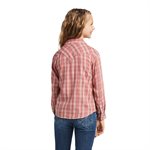 CHEMISE ARIAT FILLE R.E.A.L ANTIQUE RUBIA SNAP PLAID LARGE