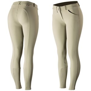 HORZE GRAND PRIX WOMEN'S LEATHER KNEE PATCH BREECHES