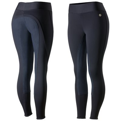 BREECHES HORZE ACTIVE WOMEN FULL SEAT WINTER TIGHTS PURPLE 32