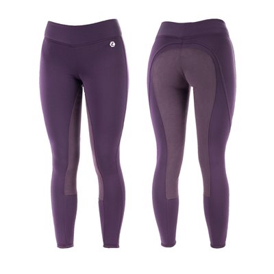 BREECHES HORZE ACTIVE KIDS FULL SEAT WINTER TIGHTS PURPLE XXS