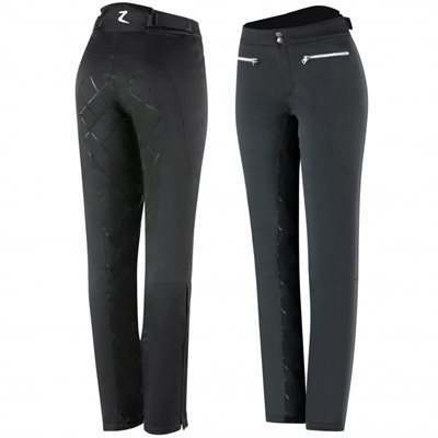 HORZE ADELINE FS BLACK SILICONE WINTER BREECHES SIZE : 32