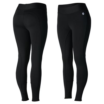 BREECHES HORZE WINTER ACTIVE WOMEN SILICONE KNEE PATCH BLACK 22