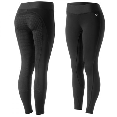 BREECHES HORZE WINTER ACTIVE WOMEN SILICONE FULL SEAT BLACK 28