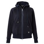 B VERTIGO GIANNA WOMENS STRETCHY HOODED JACKET NAVY SZ 10 (40)