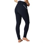 HORZE DELLA WOMENS HIGH WAIST KNEE PATCH BREECHE NAVY 30