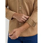 WRANGLER MEN LS SHIRT VINTAGE TAN