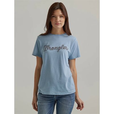 T SHIRT WRANGLER WOMEN ASHLEY BLUE