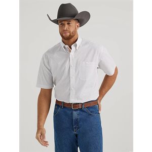 CHEMISE WRANGLER HOMME MANCHE COURTE BLANC IMPRIMÉ