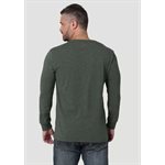 WRANGLER T-SHIRT LS MEN GREEN SZ.XXL