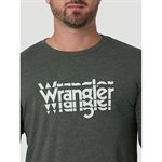 WRANGLER T-SHIRT LS MEN GREEN SMALL