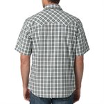 WRANGLER SHIRT MEN SL PLAID BLACK / GREEN SZ:LARGE