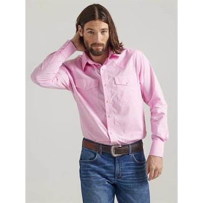 CHEMISE WRANGLER HOMME BUCKING CANCER ROSE GR:XXLARGE