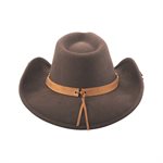 CHAPEAU DE COWBOY BULLHIDE AIN'T IT DIFFERENT BRUN / TURQUOISE SMALL