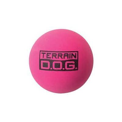 BALLES REBONDISSANTES POUR CHIEN TERRAIN DOG ROSE PAQUET DE 3