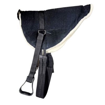 BAREBACK AVEC ETRIER NOIR EN MOUTON NAVAJO