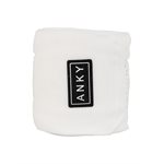 ANKY BANDAGE BRIGHT WHITE WITH GUNMETAL STUDS