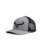 CASQUETTE RANCH BRAND GRIS PALE MESH NOIR LOGO NOIR