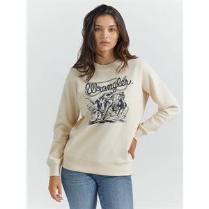 COTON OUATÉ WRANGLER FEMME CATTLE ROPING CREME 