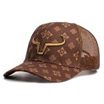 RANCH BRAND CAP PONYTAIL CHIC LOGO GOLD / BLACK