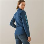 MANTEAU ARIAT FEMME NEW TEAM SOFTSHELL PETROLEUM GR:XSMALL