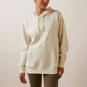 ARIAT HOODIE WOMEN REAL FADING LINES WHITE ONYX GR:XSMALL