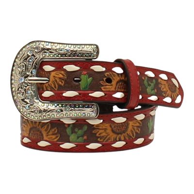 CEINTURE ANGEL RANCH ENFANT TOURNESOL / CACTUS GR.22