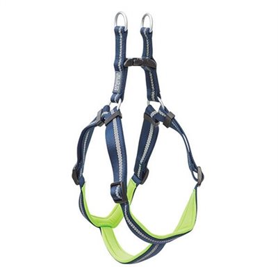 TERRAIN DOG HARNESS REFLECTIVE NAVY / LIME SMALL