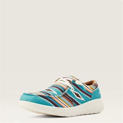 MOCCASSINS ARIAT FEMME HILO AVEC LACET TURQUOISE SERAPE GR 9