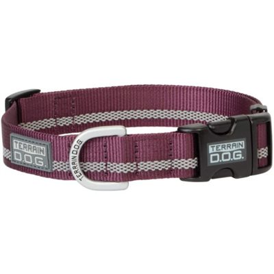 COLLIER POUR CHIEN SNAP-N-GO TERRAIN DOG PLUM WINE MEDIUM