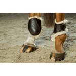 PROTEGE BOULET DY'ON EN CUIR / MOUTON AVEC VELCRO BRUN GR.2 COB