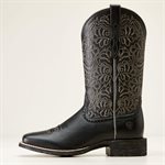 ARIAT WESTERN BOOTS ROUND UP REMUDA BLACK DEERTAN SZ. 8.5B