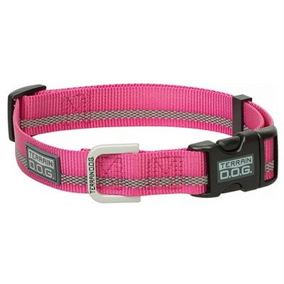 COLLIER POUR CHIEN SNAP-N-GO TERRAIN DOG ROSE LARGE