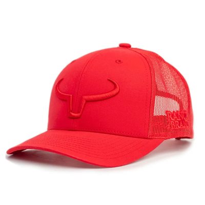 RANCH BRAND CAP RED MESH RED LOGO RED