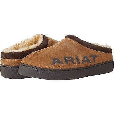 ARIAT SLIPPER LOGO MEN 11 BROWN / TAN